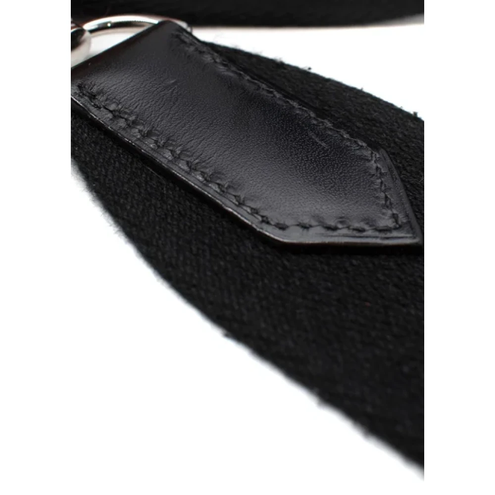 Hermès Vintage Pre-owned Leather shoulder-bags Black Dames