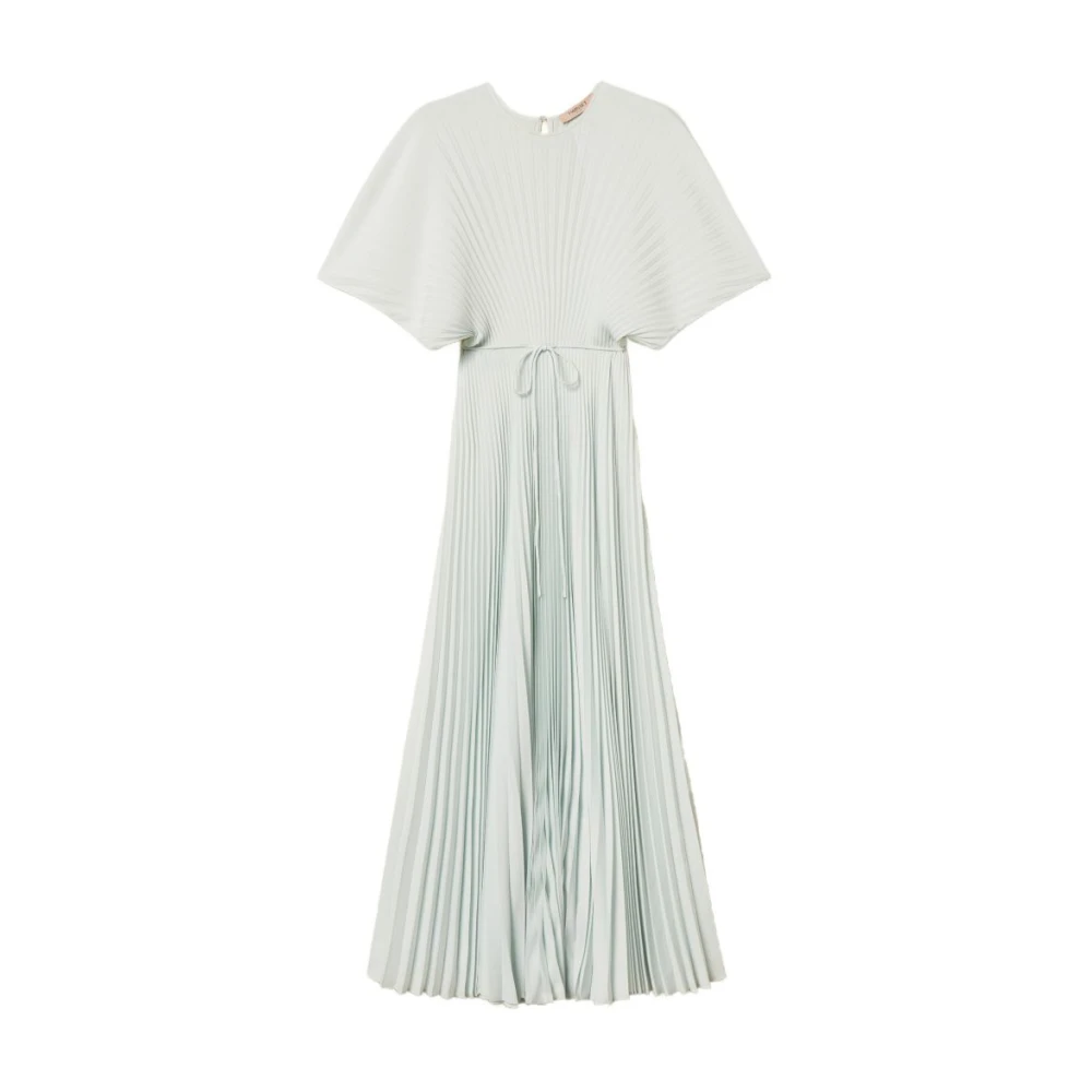 Twinset Women's Blue Pleated Maxi Dress - Maxi Dresses - M - Dresses