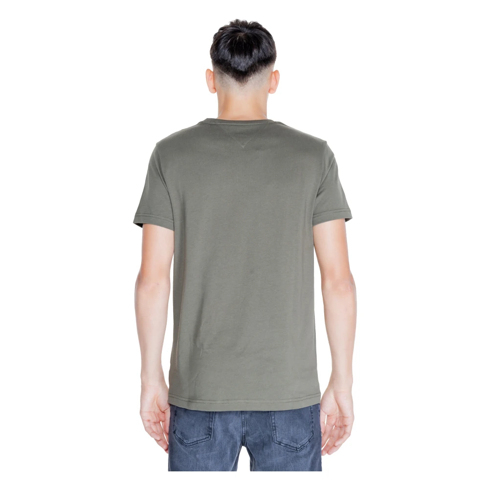 Tommy Hilfiger Logo Tee Heren Katoen Collectie Green Heren