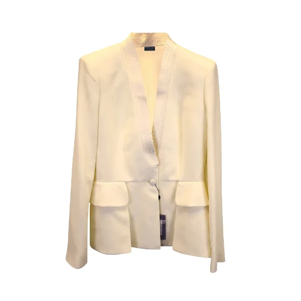 Alexander McQueen Pre-owned Acetate outerwear White Dames