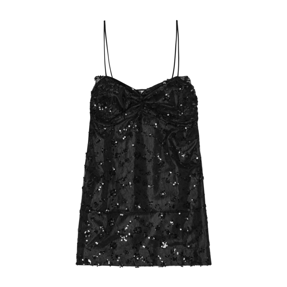 Ganni Short Dresses Black Dames