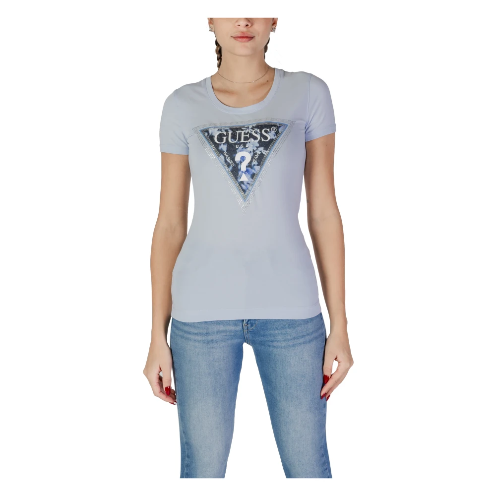 Guess - Tops > T-Shirts - Blue - Guess - Modalova