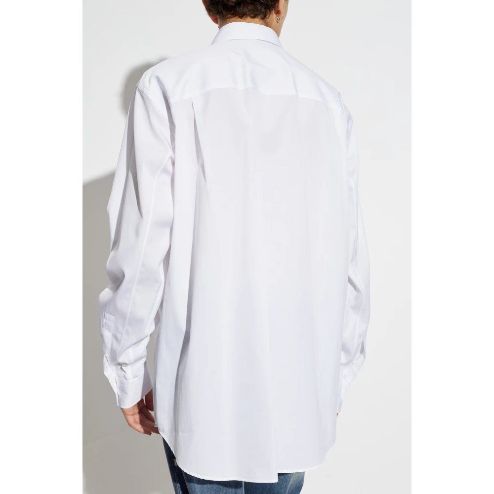 alexander mcqueen Katoenen overhemd White Heren