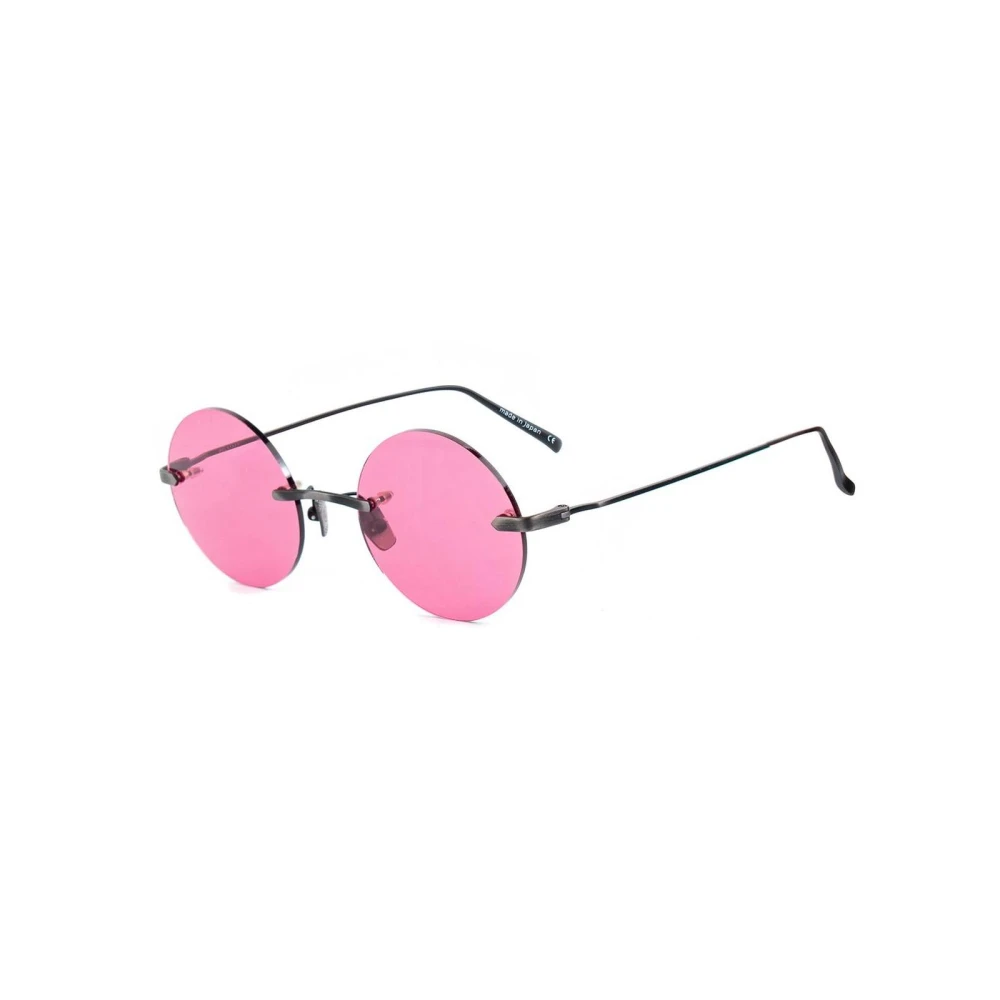 Belstaff Women's Gray Titanium Round Frame Sunglasses
