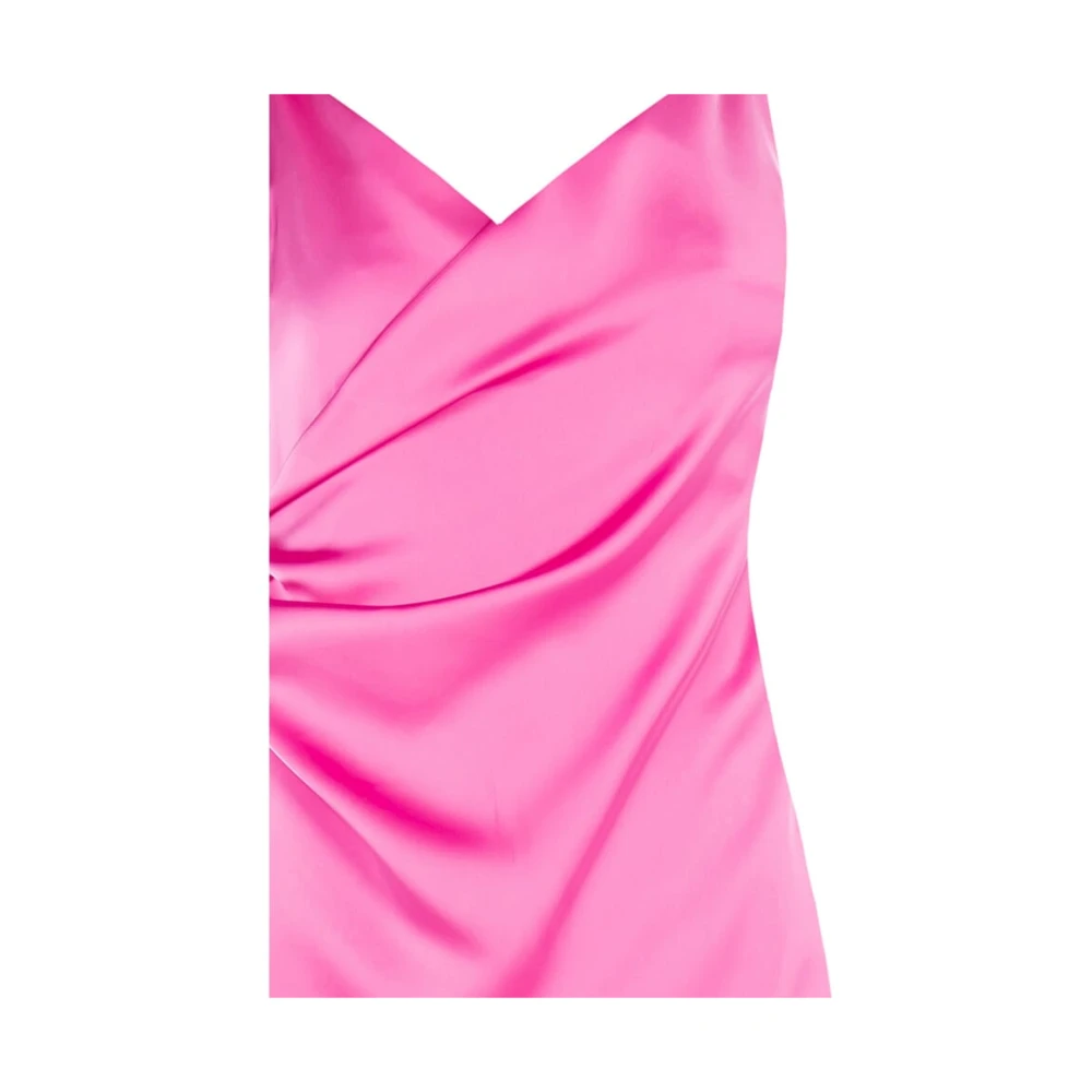 RINASCIMENTO Satin gedrapeerde minijurk Pink Dames
