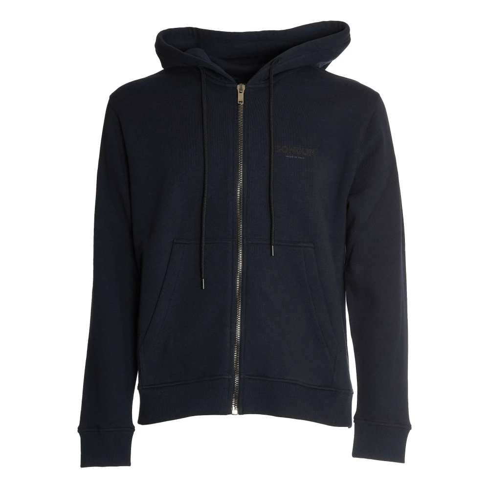 Dondup Hoodie met rits Blauw Blue Heren