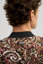 bruine-college-stijl-geembosseerde-top