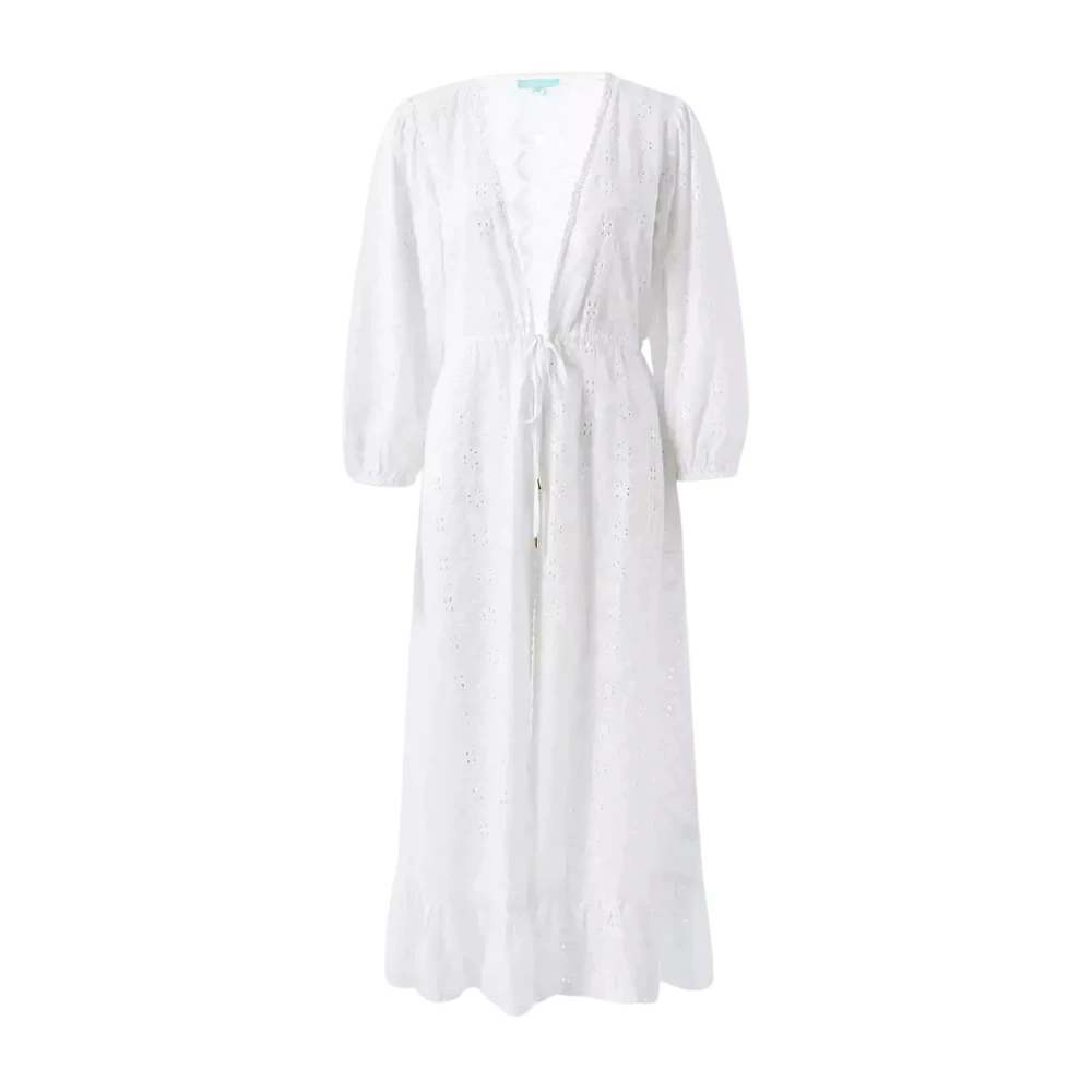 Melissa Odabash Witte Strandjurk Avery Maxi White Dames