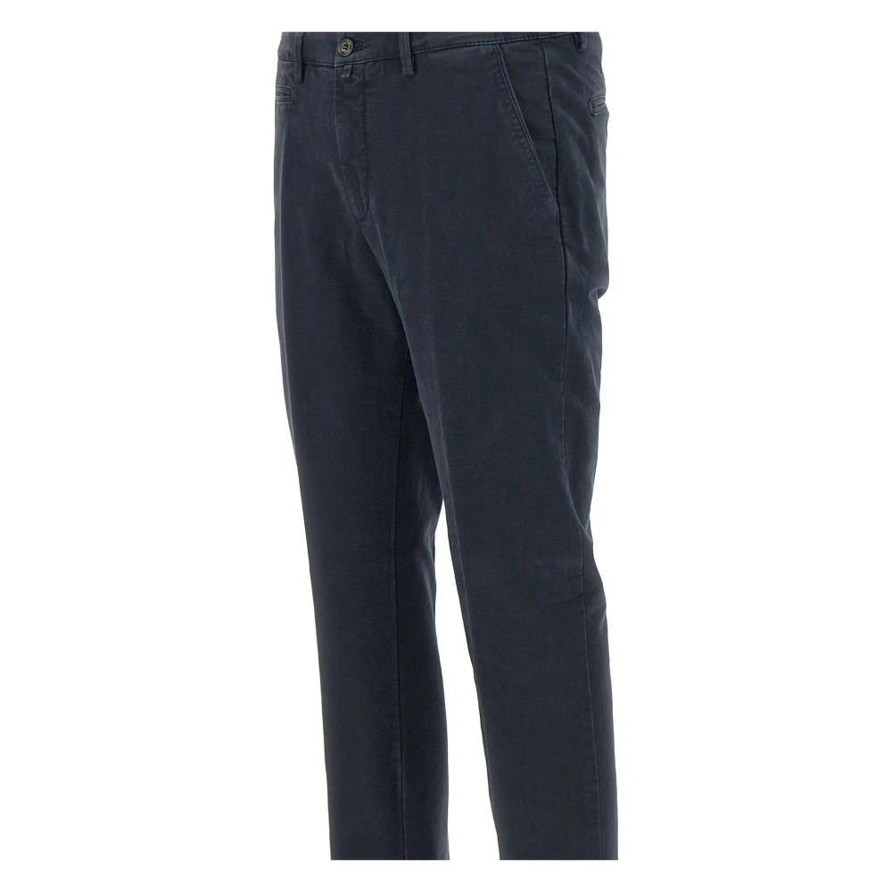 Briglia Blauwe Katoenen Stretchbroek Blue Heren