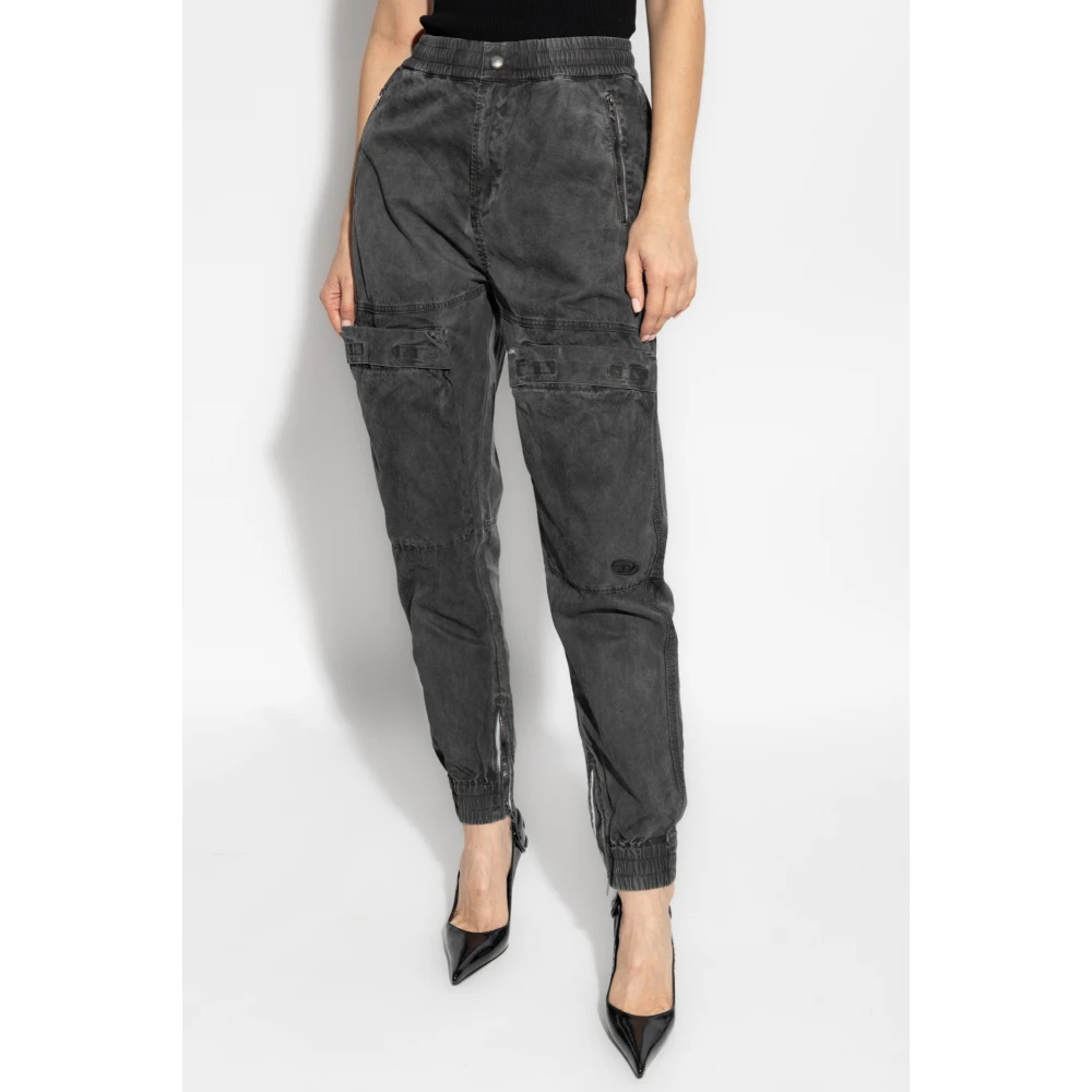 Diesel Broek P-Ride-Q3 Gray Dames