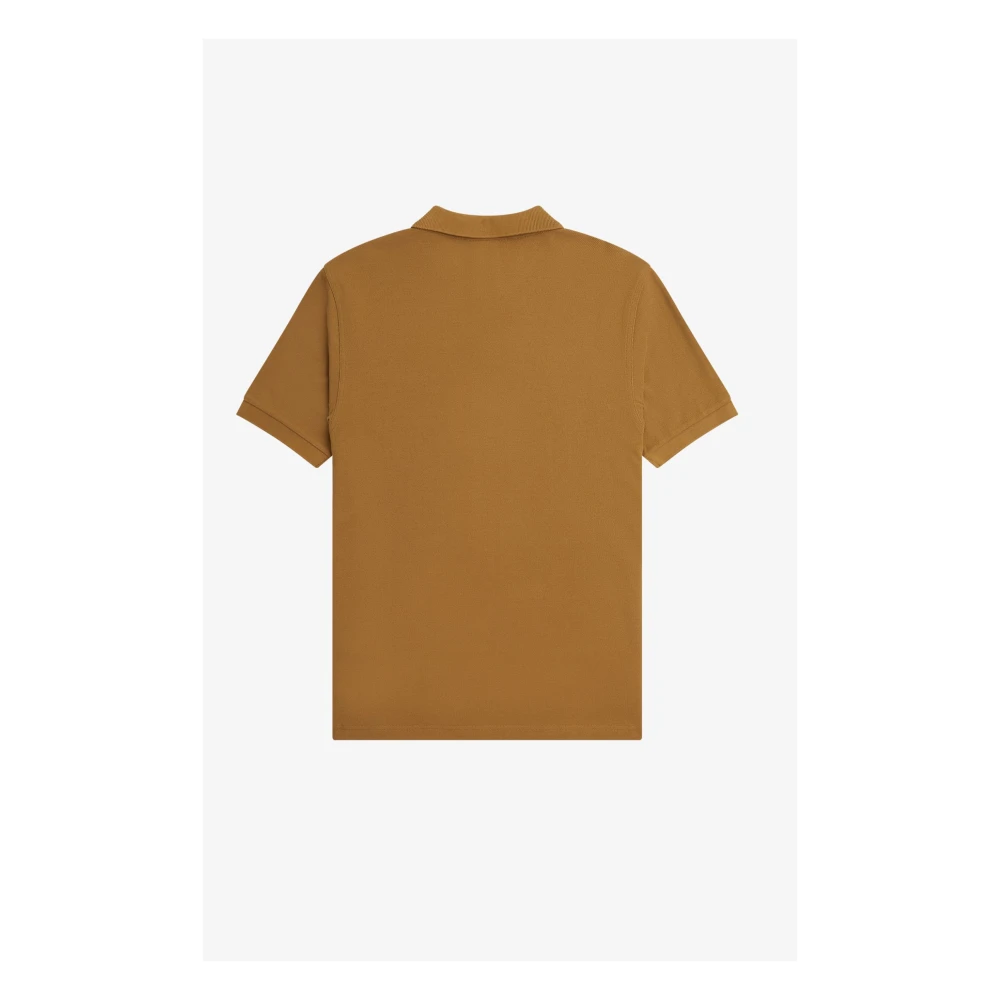 Fred Perry Slim Fit Effen Polo in Donker Karamel Marineblauw Brown Heren