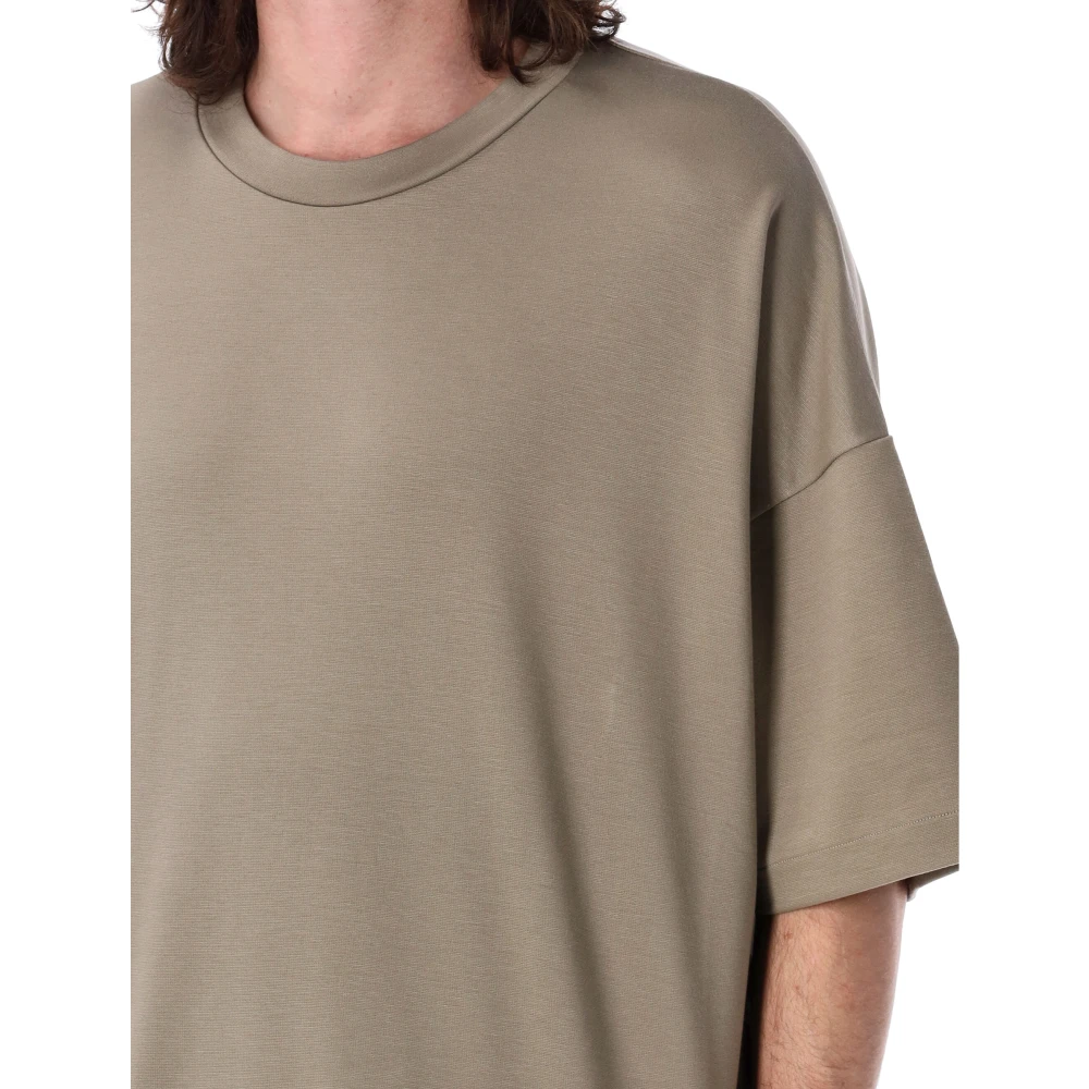 Fear Of God Oversized T-shirt Stoffig Beige Heren