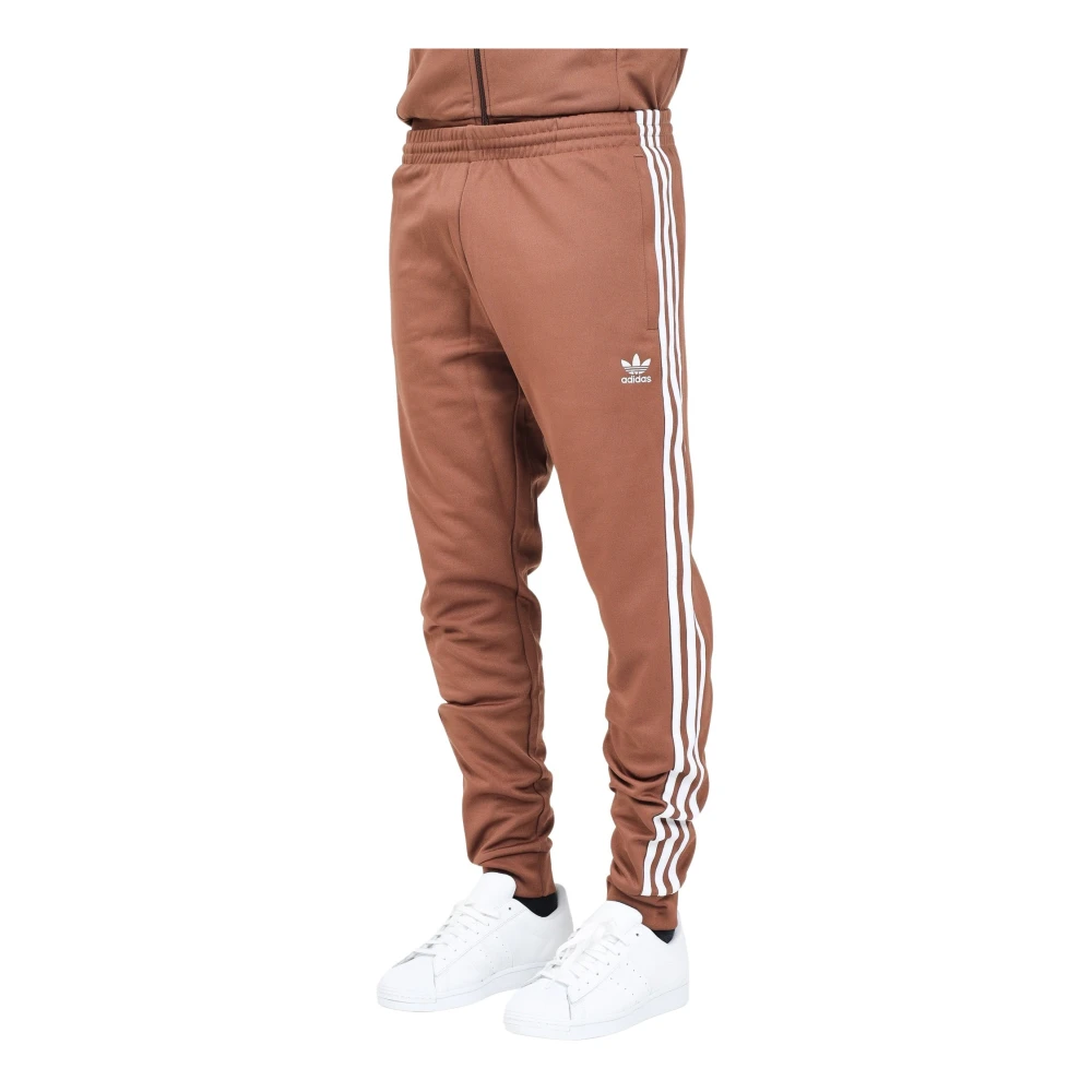 Adidas Originals Bruine Sportieve Classics SST Broek Brown Heren