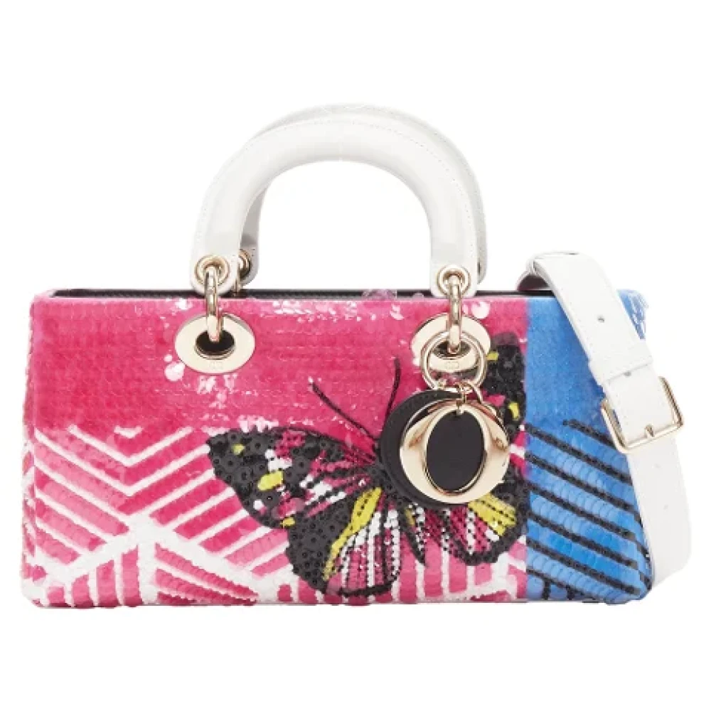 Dior Vintage Pre-owned Leather dior-bags Pink Dames