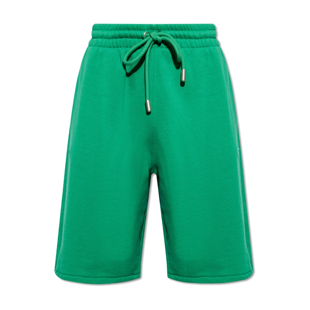 Off White Shorts met logo Green Heren