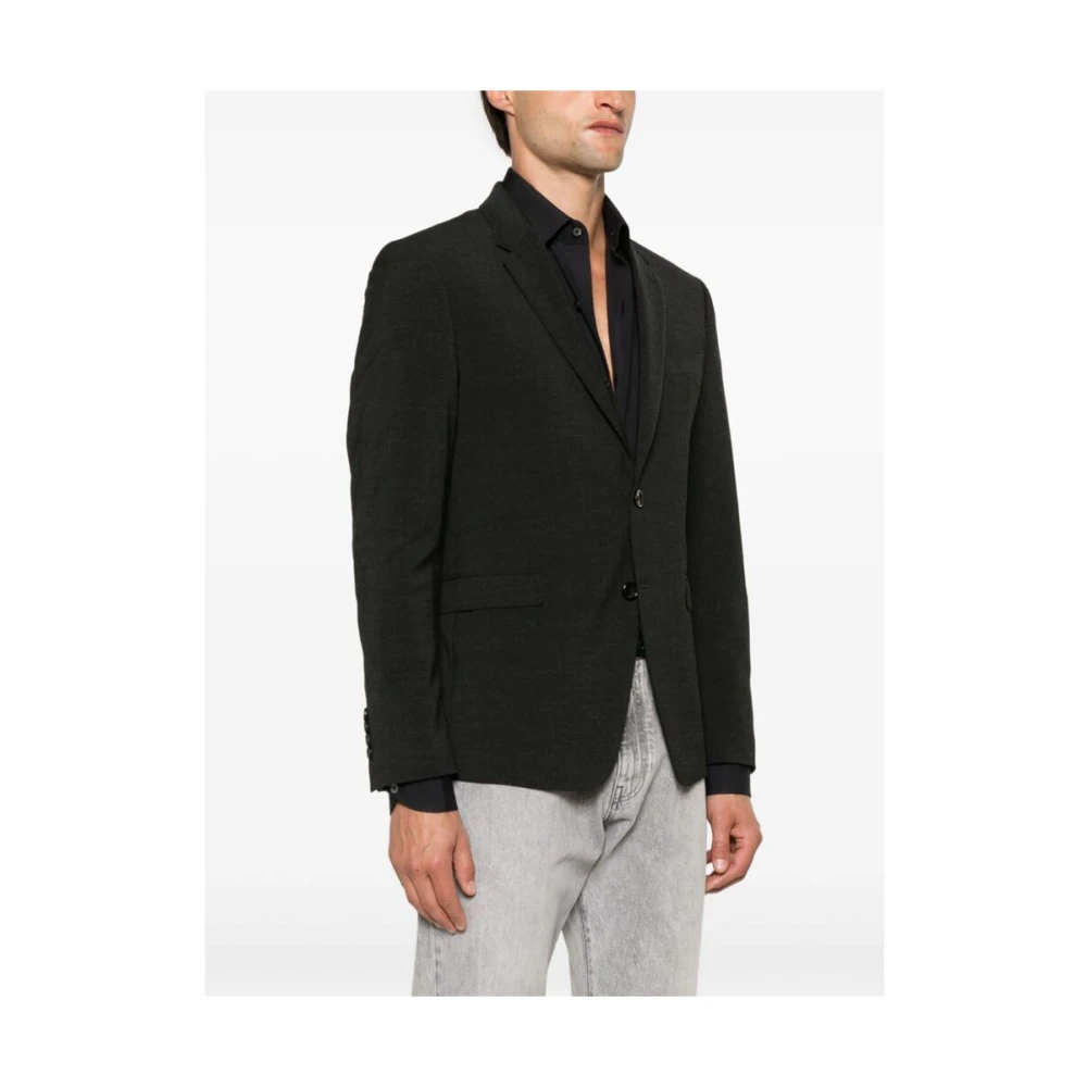 Reveres 1949 Antracietgrijze Jas met Inkeping Revers Gray Heren