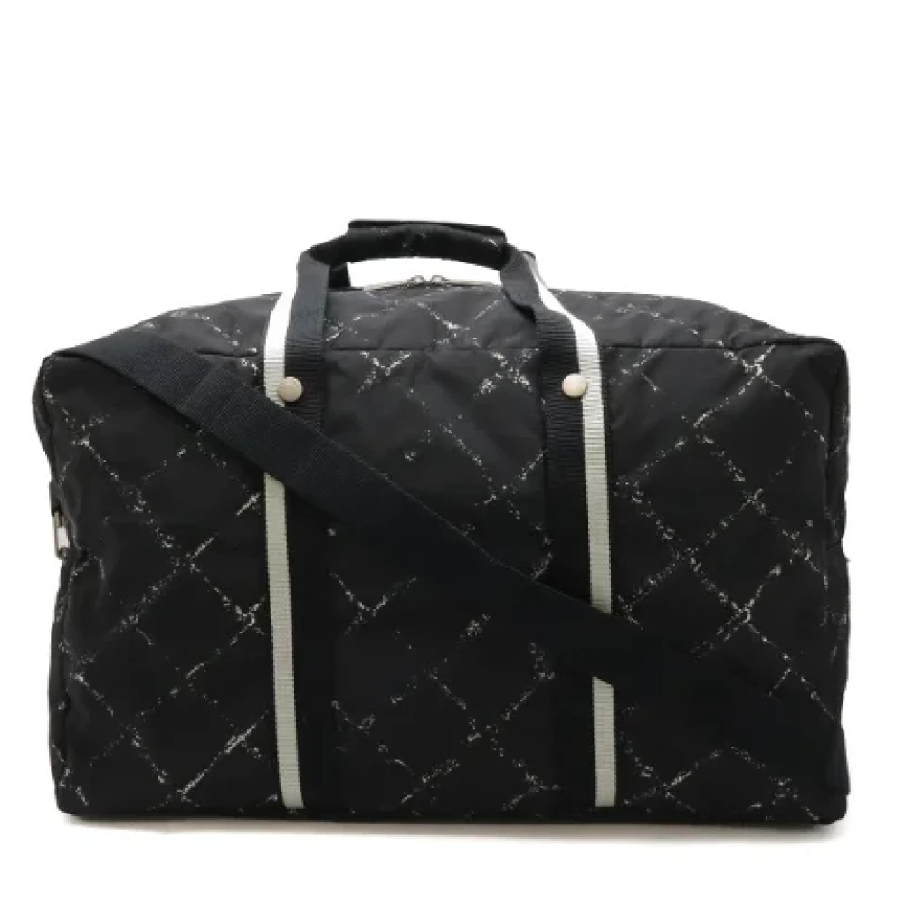 Chanel Vintage Pre-owned Canvas chanel-bags Black Dames