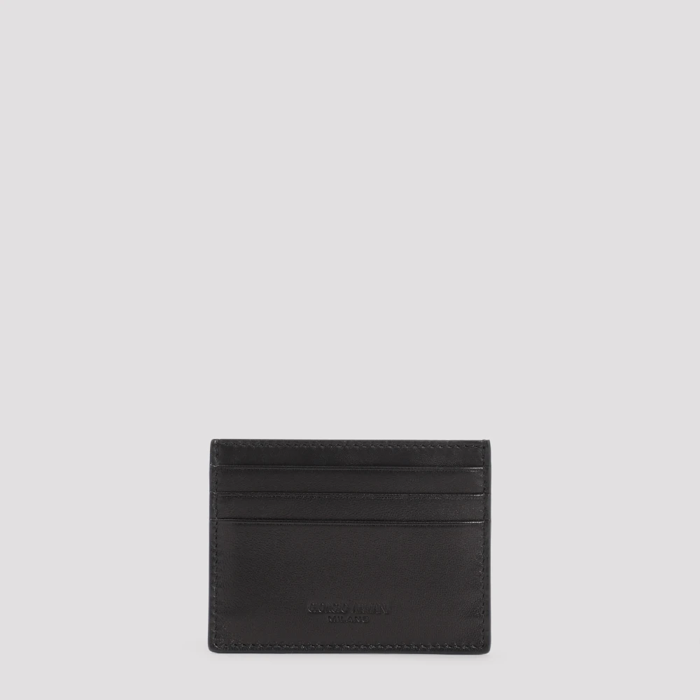 Giorgio Armani Stijlvolle Kaarthouder voor Creditcards Black Heren
