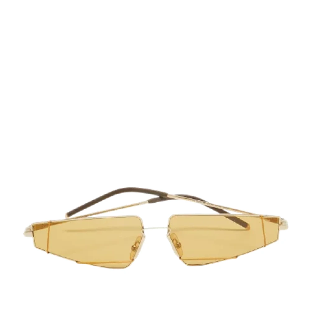 Fendi Vintage Pre-owned Acetate sunglasses Yellow Dames