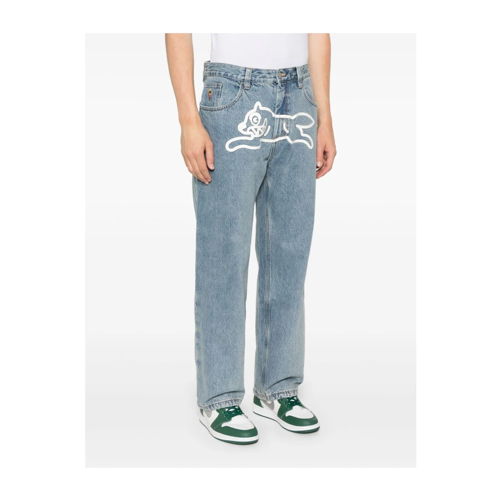 Icecream Heldere Blauwe Jeans met Logoprint Blue Heren