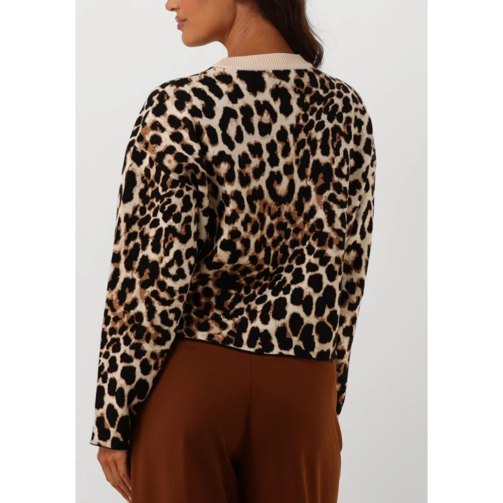 Suncoo Dierenprint Trui Paleo Brown Dames