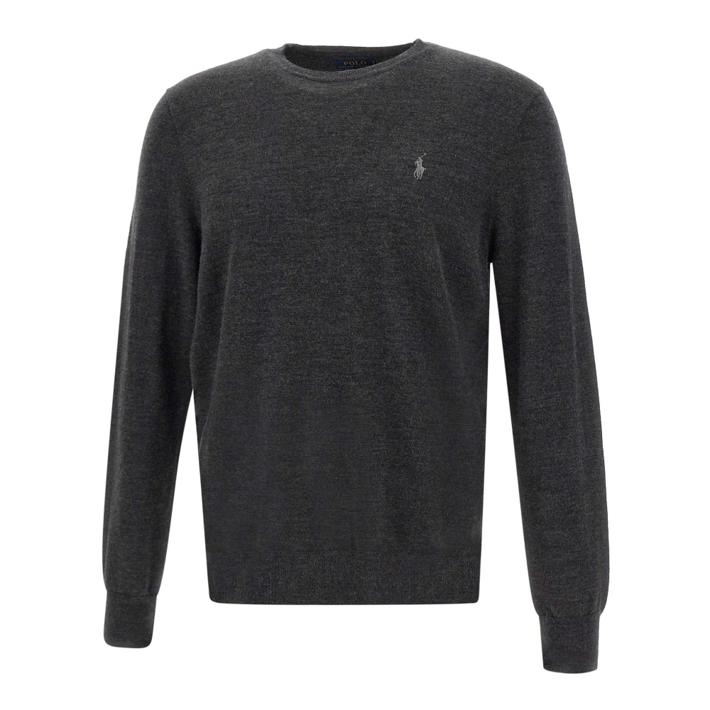Polo Ralph Lauren Mac Merino Wol Trui Grijs Gray Heren
