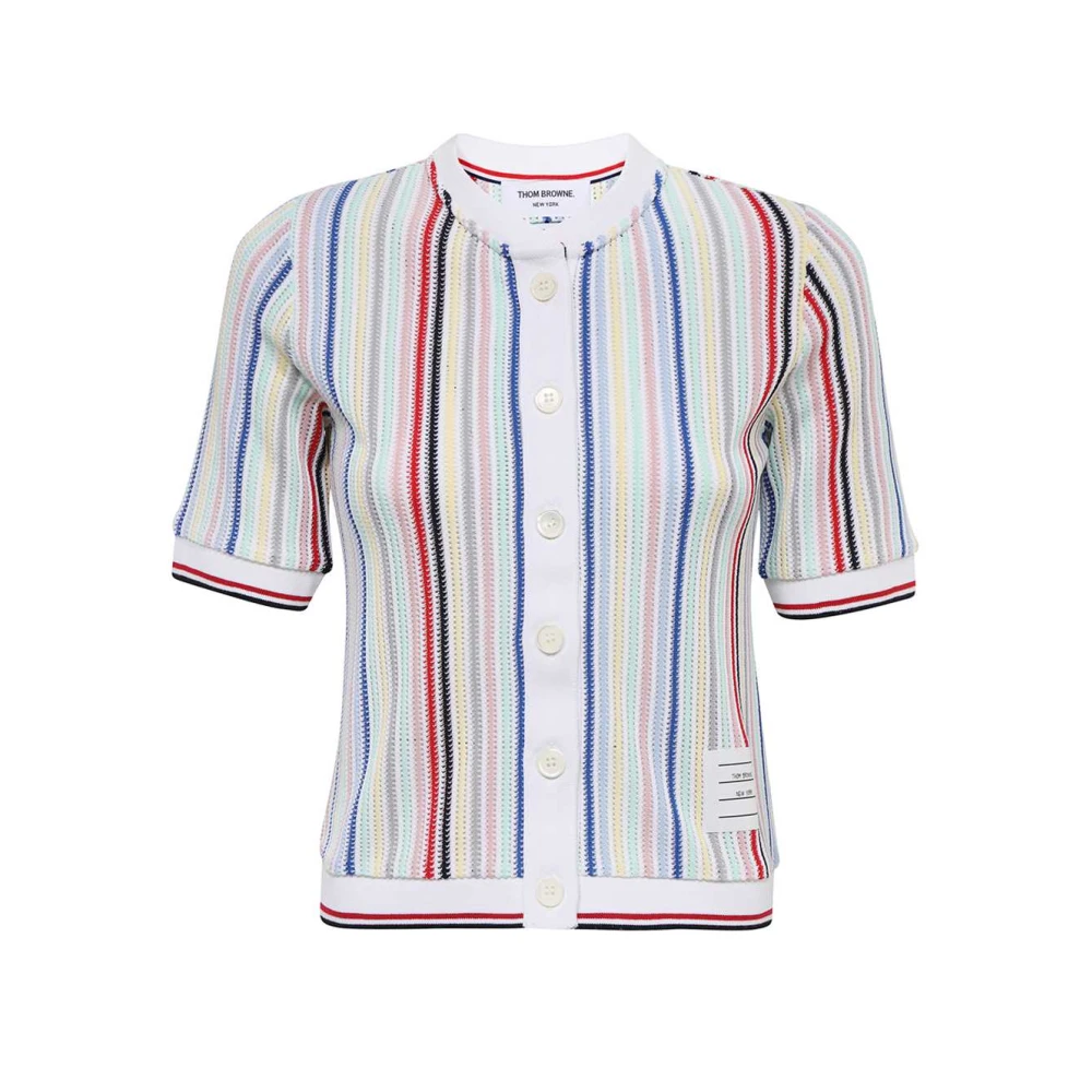 Thom Browne Stijlvolle Cardigan Sweater voor Mannen Multicolor Dames