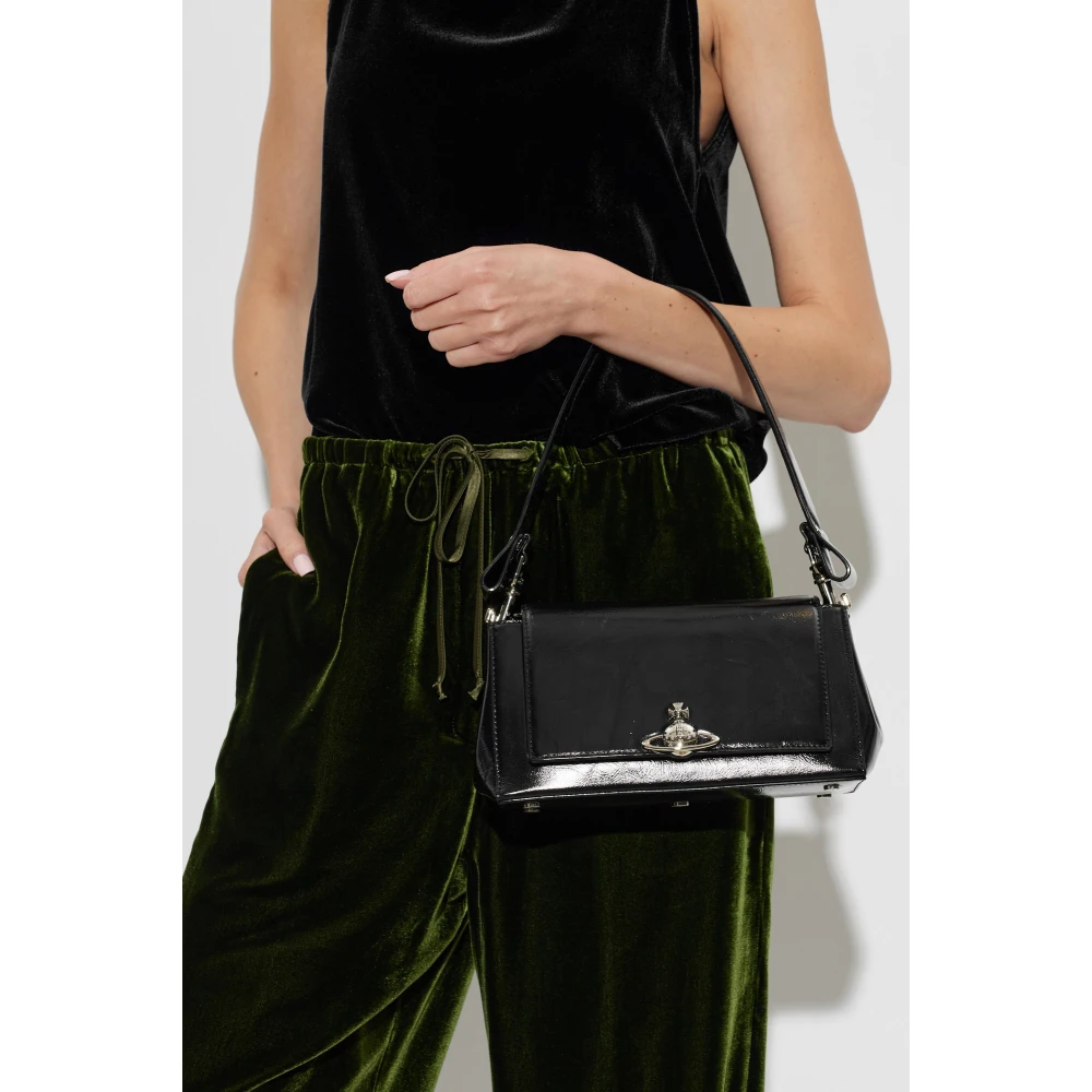 Vivienne Westwood , Shoulder Bags, Female, Black, One Size, Hazel Medium Shoulder Bag - Image 5