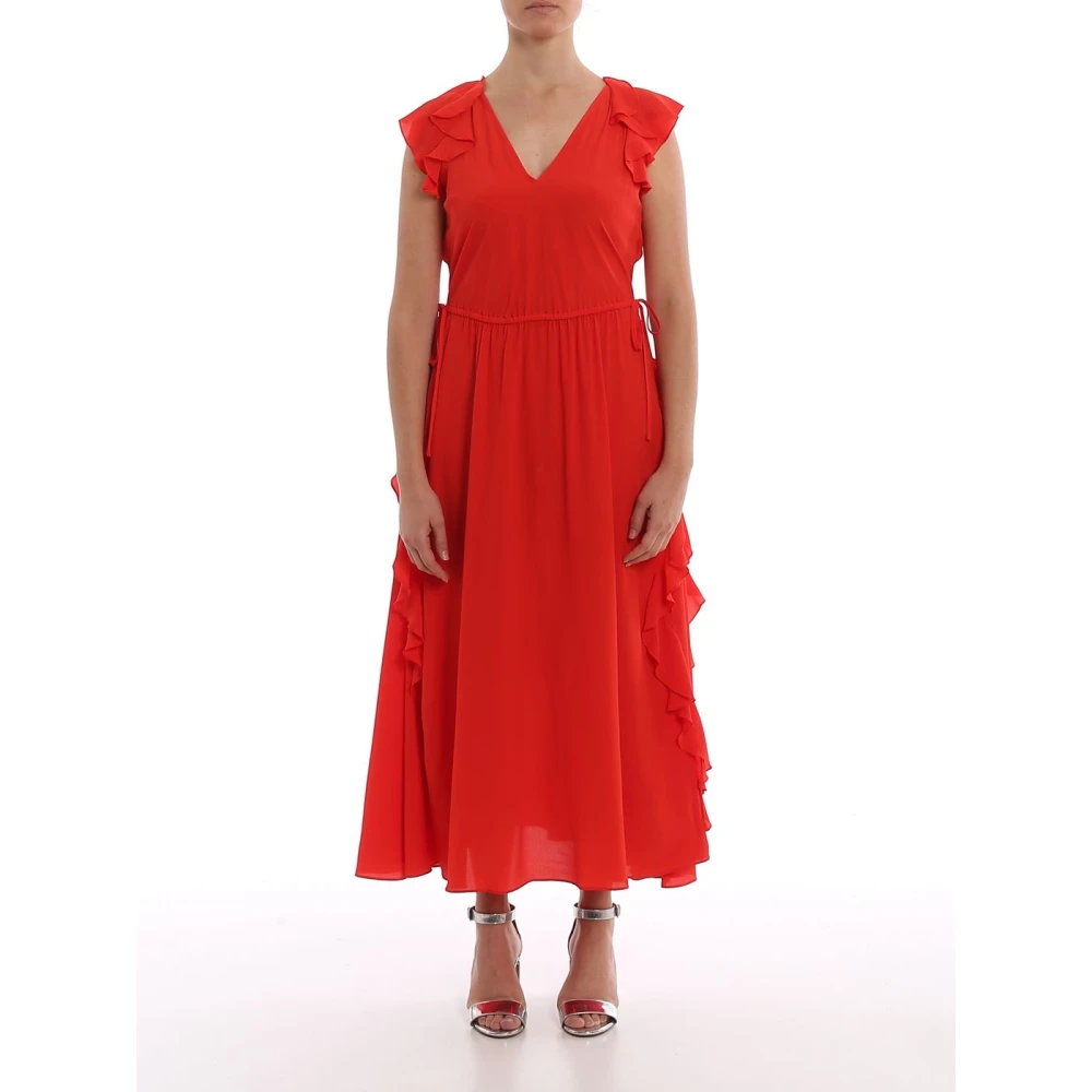 Twinset Lange Jurk Red Dames