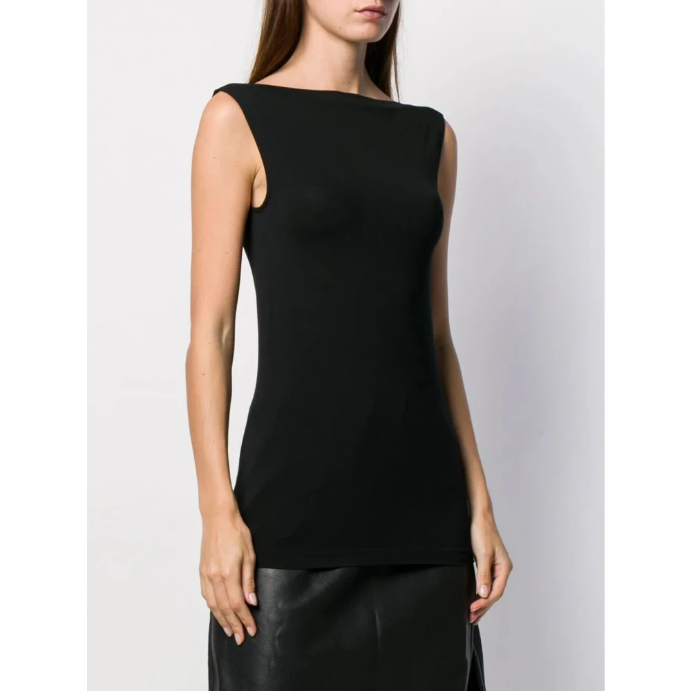 Wolford Zwarte Mouwloze Top voor Vrouwen Black Dames
