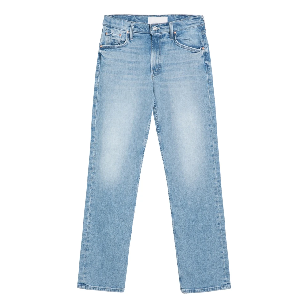 Mother Slimme Pantalon Jeans Blue Dames