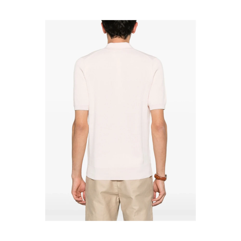 BRUNELLO CUCINELLI Lichtroze Knopen Trui Pink Heren
