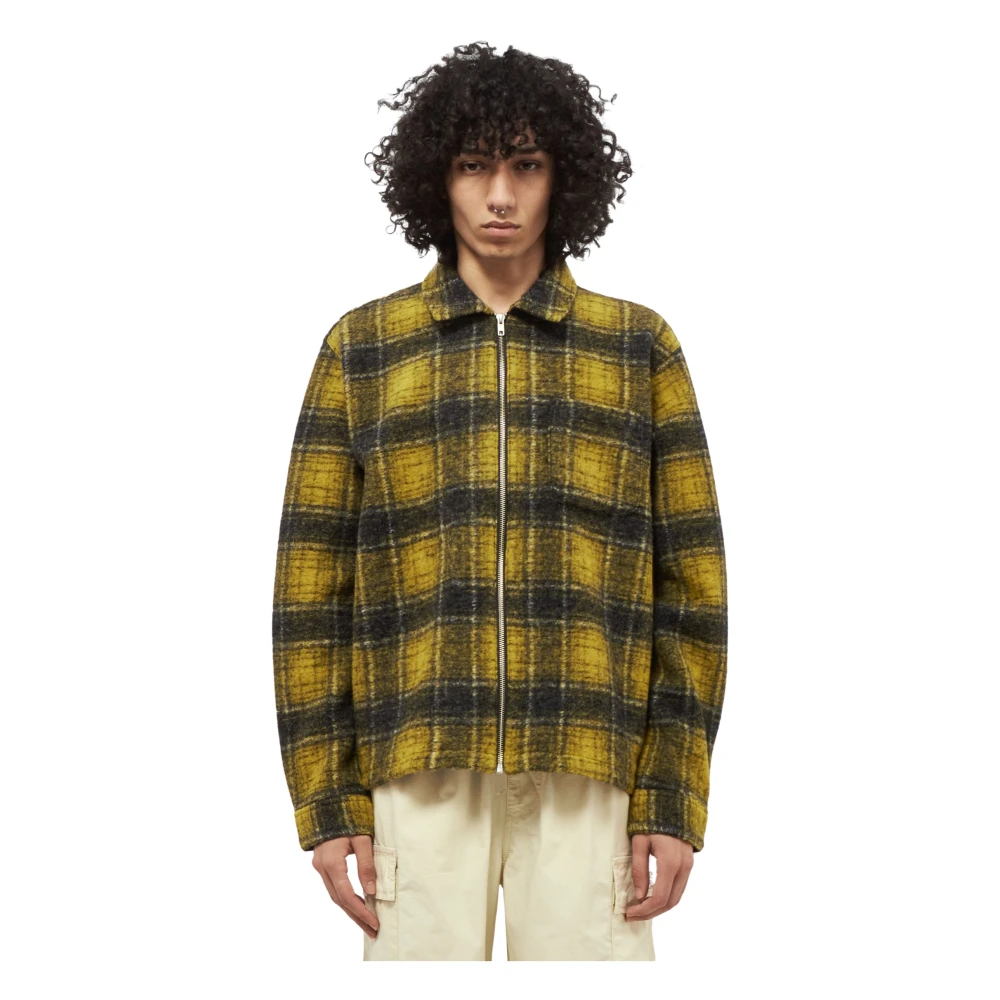 Stüssy Geruite Wol Zip Jas Multicolor Heren
