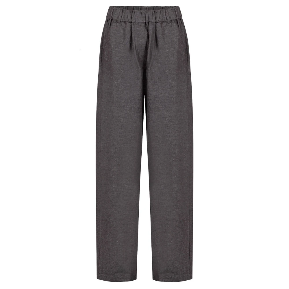 Knit-ted Stijlvolle Groene Broek Black Dames