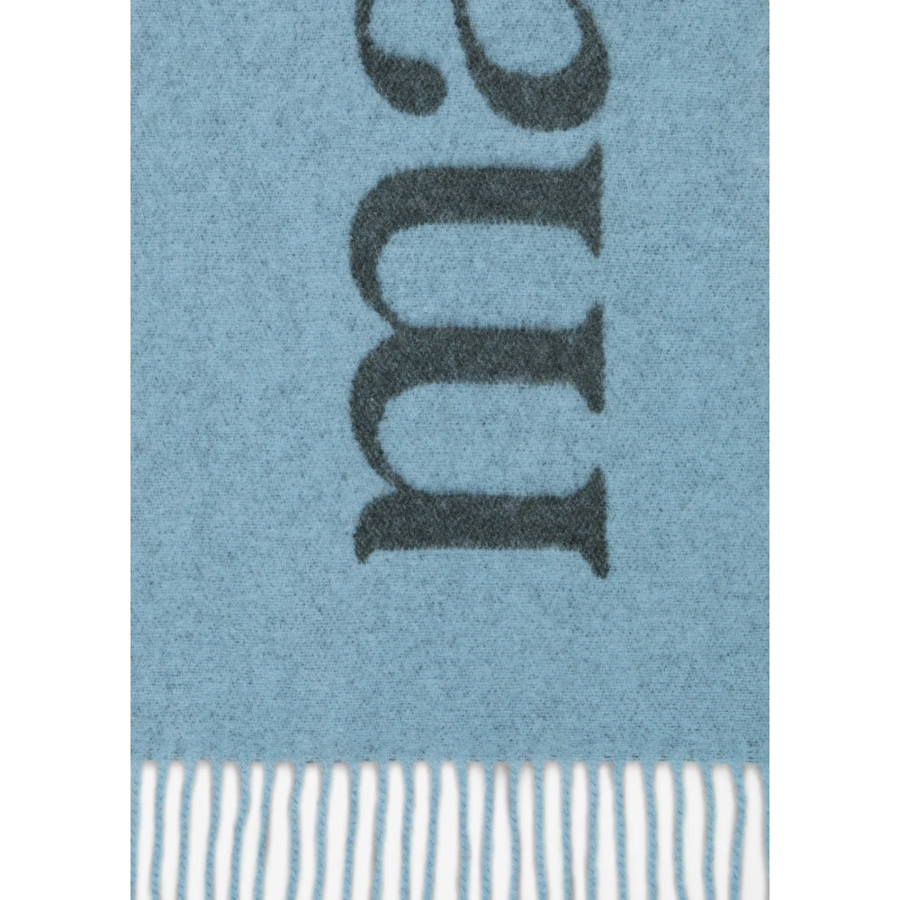 Marc O'Polo Logo sjaal Blue Dames
