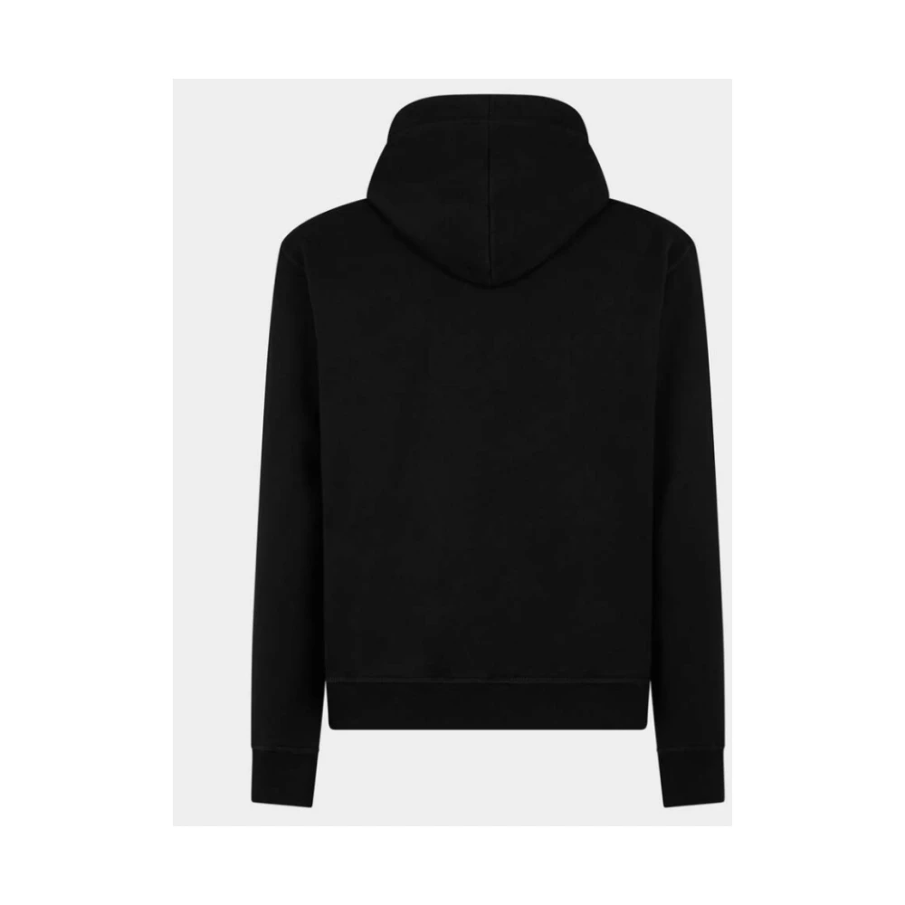 Dsquared2 Icon Hoodie met Verstelbaar Koord Black Heren