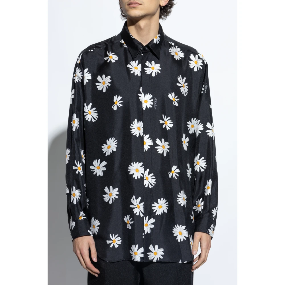 Moschino Zijden overhemd Black Heren