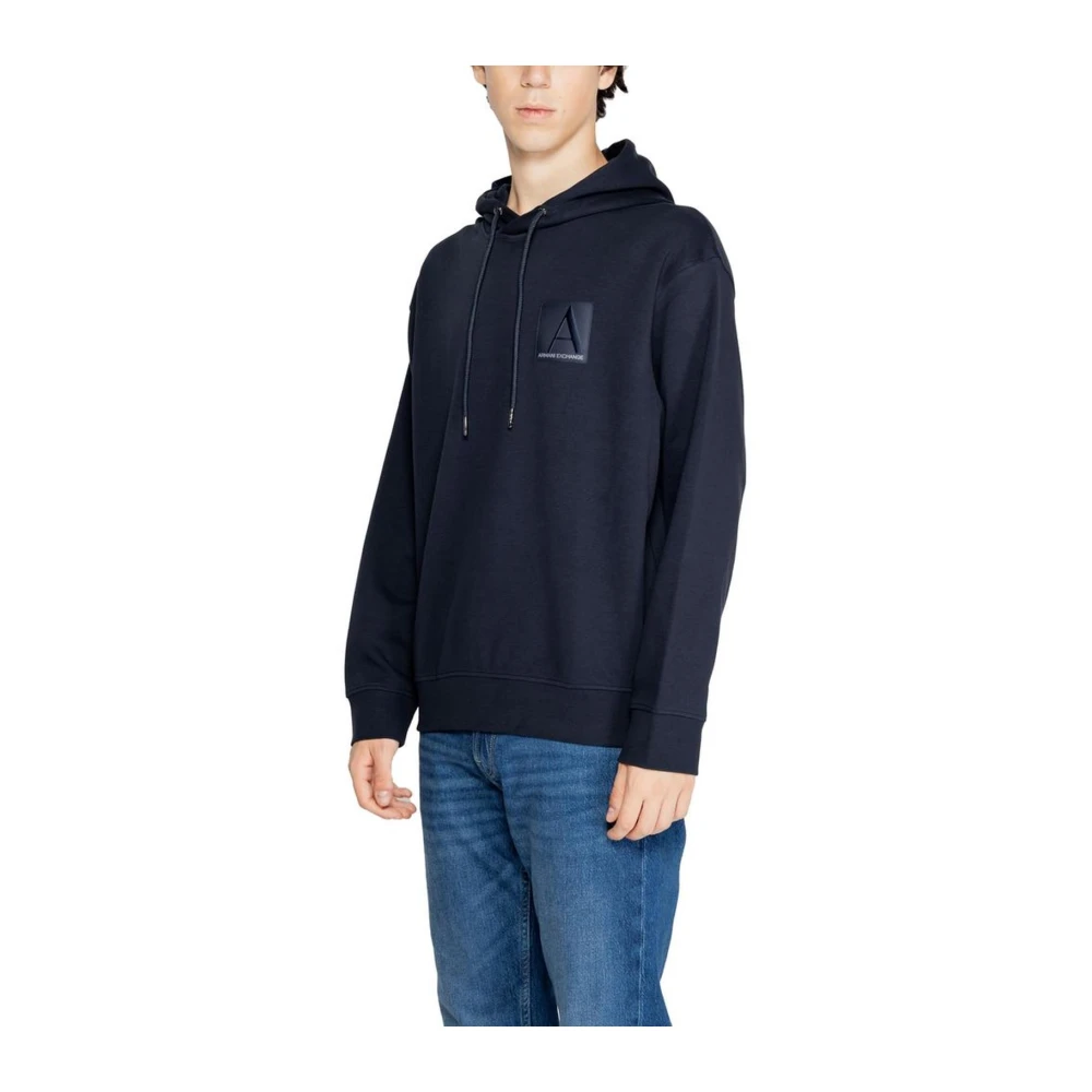 Armani Exchange Katoenmix trui met elastaan Blue Heren