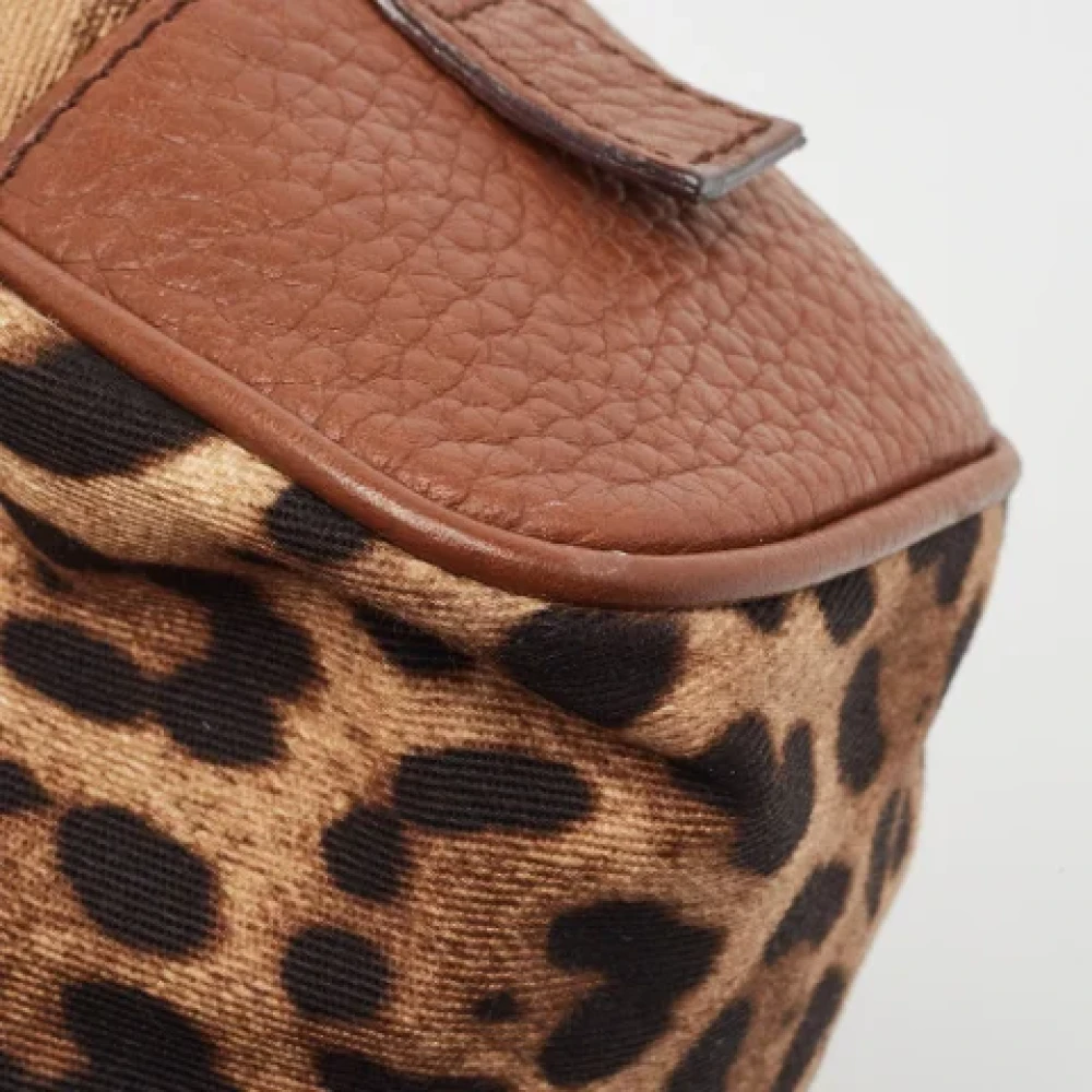Dolce & Gabbana Pre-owned Fabric pouches Brown Dames