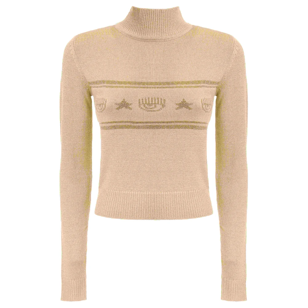 Chiara Ferragni Collection Gouden Sweatshirts voor Dames Aw23 Yellow Dames
