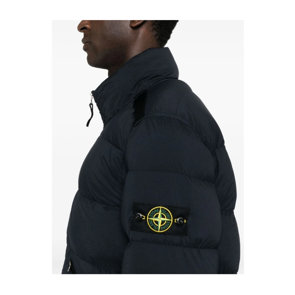 Stone Island Stijlvolle Winterjas Blue Heren