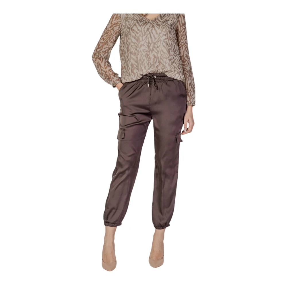 Liu Jo Lente Zomer Dames Regular Polyester Broeken Brown Dames