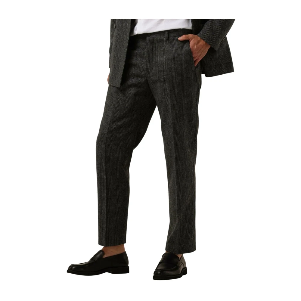 Selected Homme Grijze Pied-de-Poule Broek Gray Heren