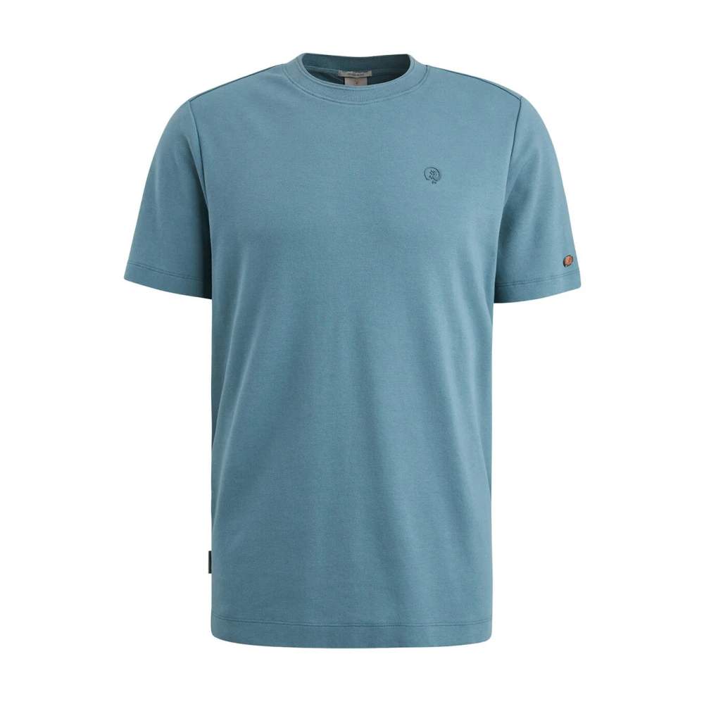 Cast Iron Korte Mouw T-shirt Regular Fit Blue Heren