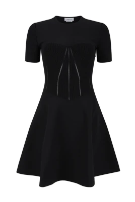 Sculpted Flared Dress