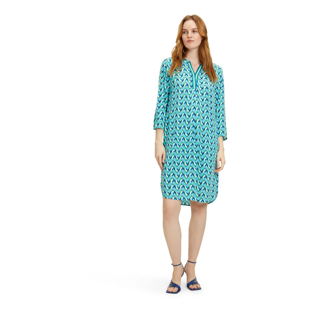 Betty Barclay Midi Jurk met Zakken Multicolor Dames