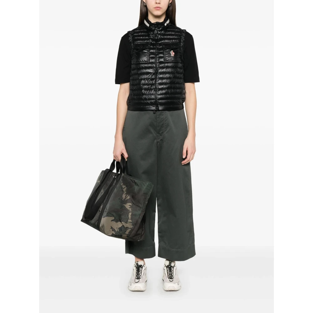 Moncler Stijlvolle Gumiane Jas Black Dames