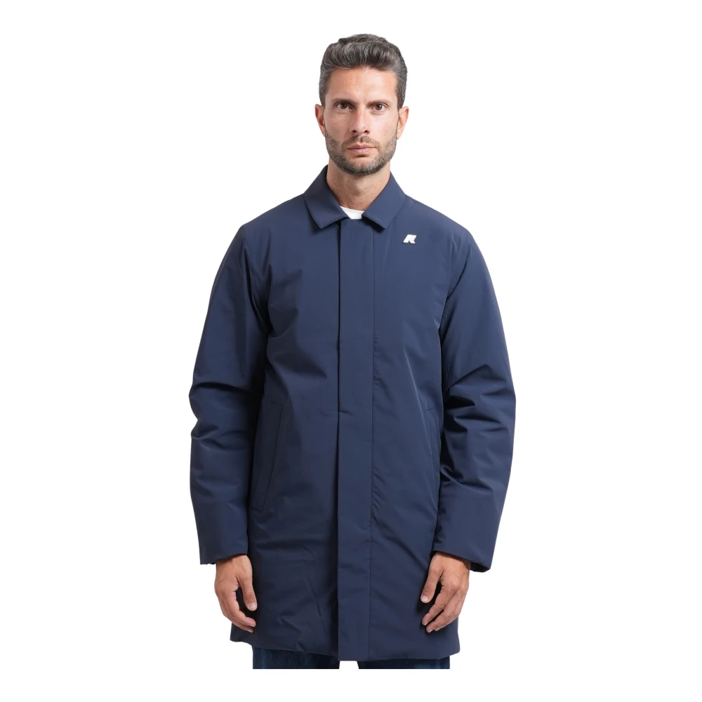 K-Way Uomo Blu - Benoit St Warm - Coats - M