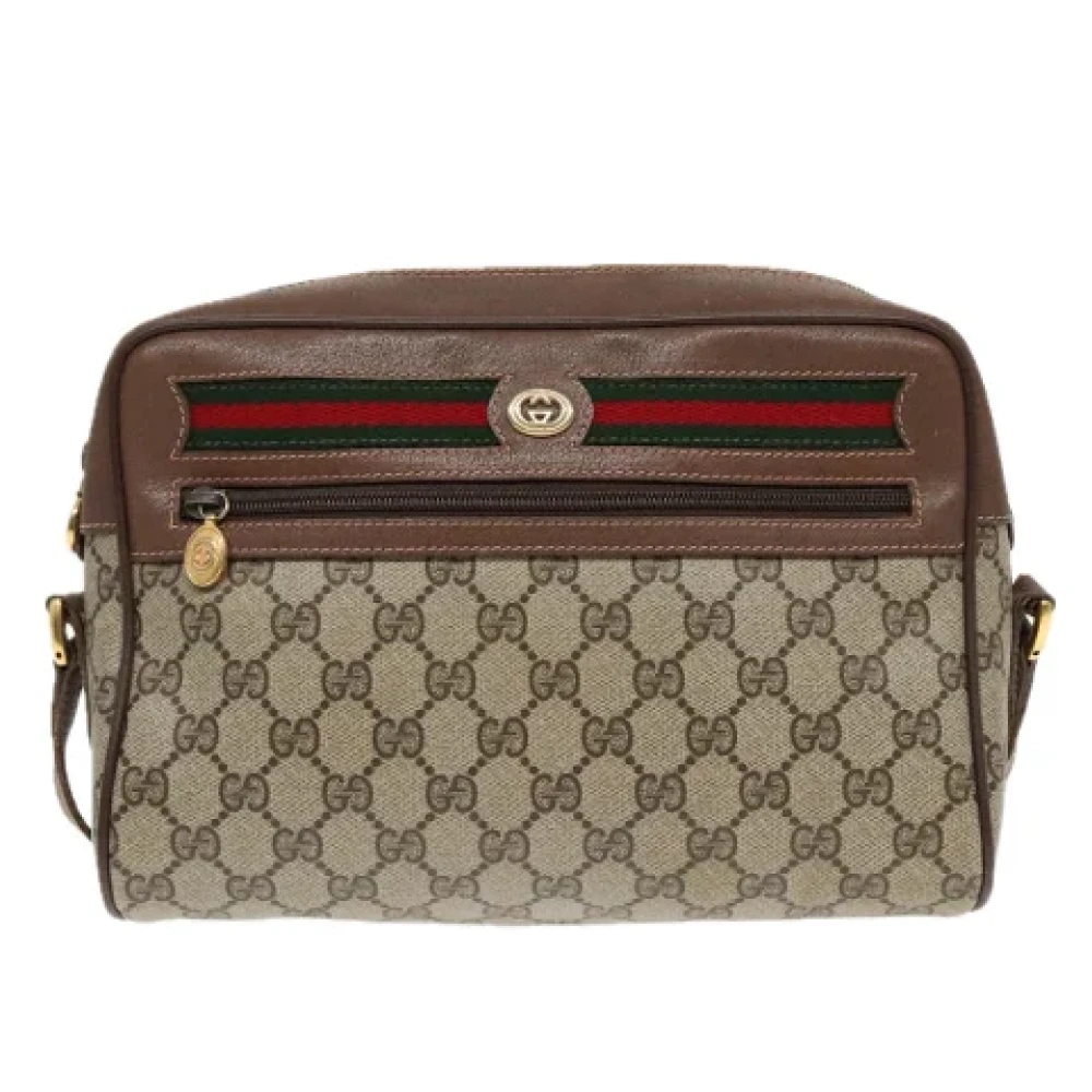 Gucci Vintage Pre-owned Canvas gucci-bags Beige Dames