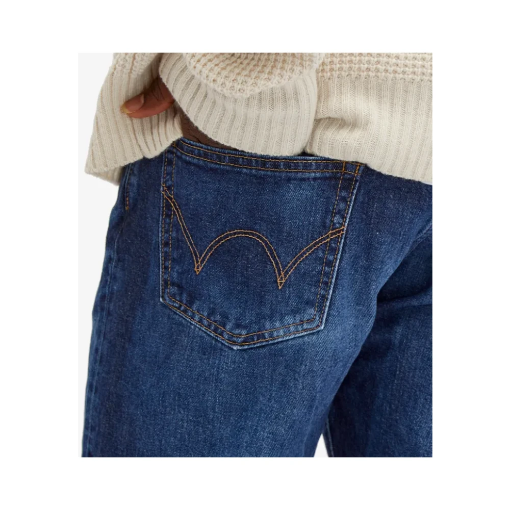 Edwin Slim Tapered Jeans Blauw Midden Donker Blue Heren